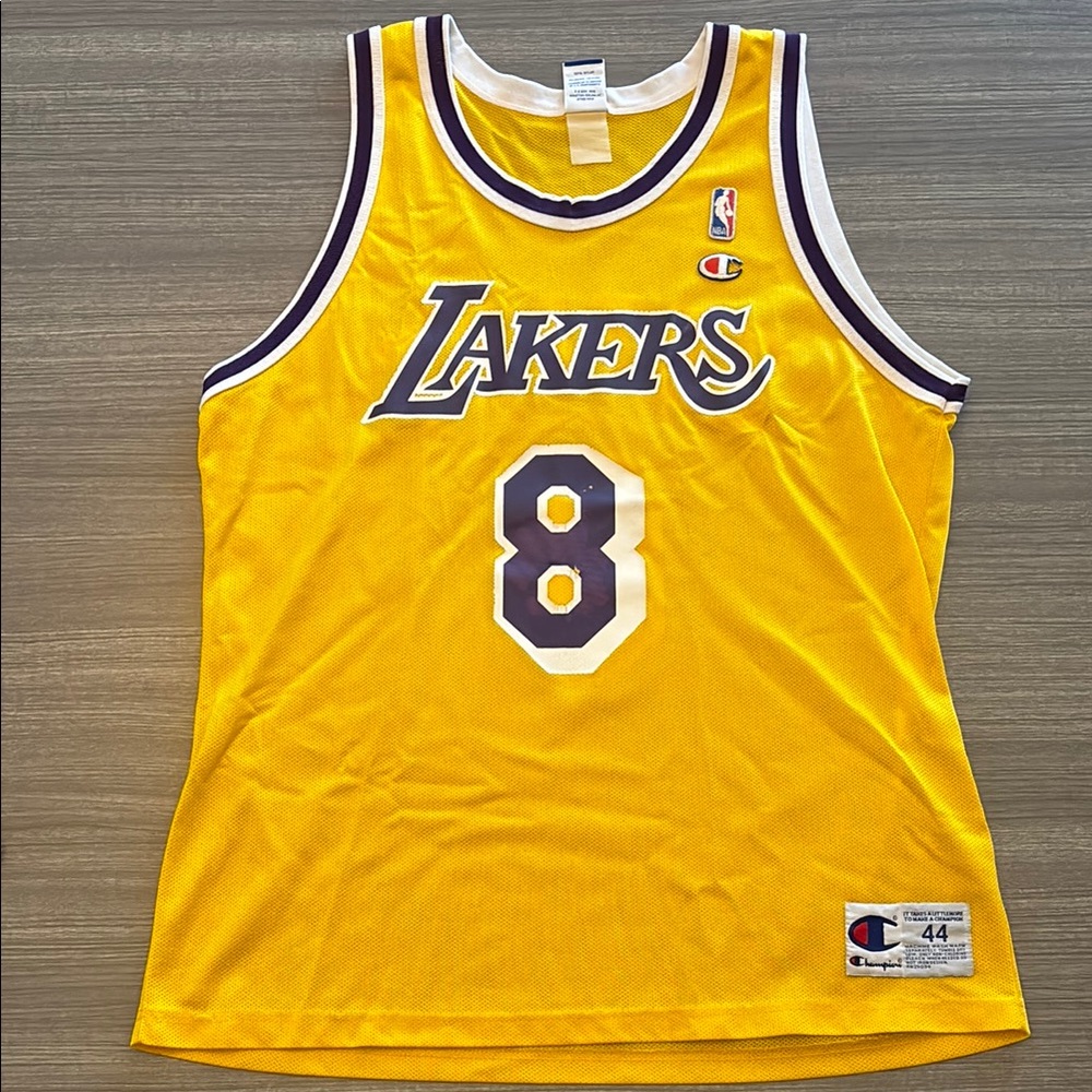 Vintage 1996 Champion Los Angeles Lakers Kobe Bryant Jersey